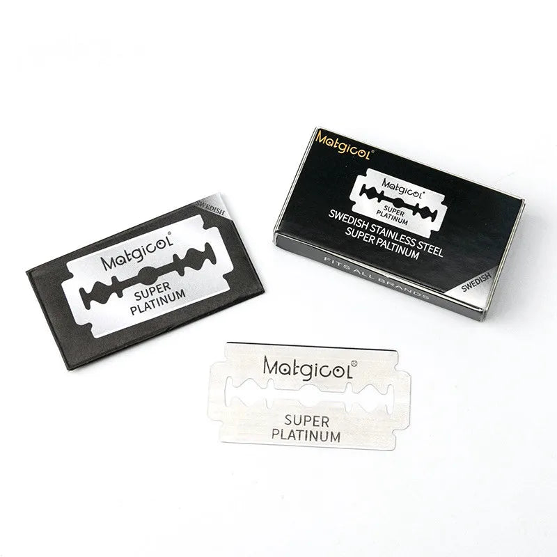 Experience Precision Shaving with our Stainless Steel Double Edge Razor Blades - Pack of 100/50/30