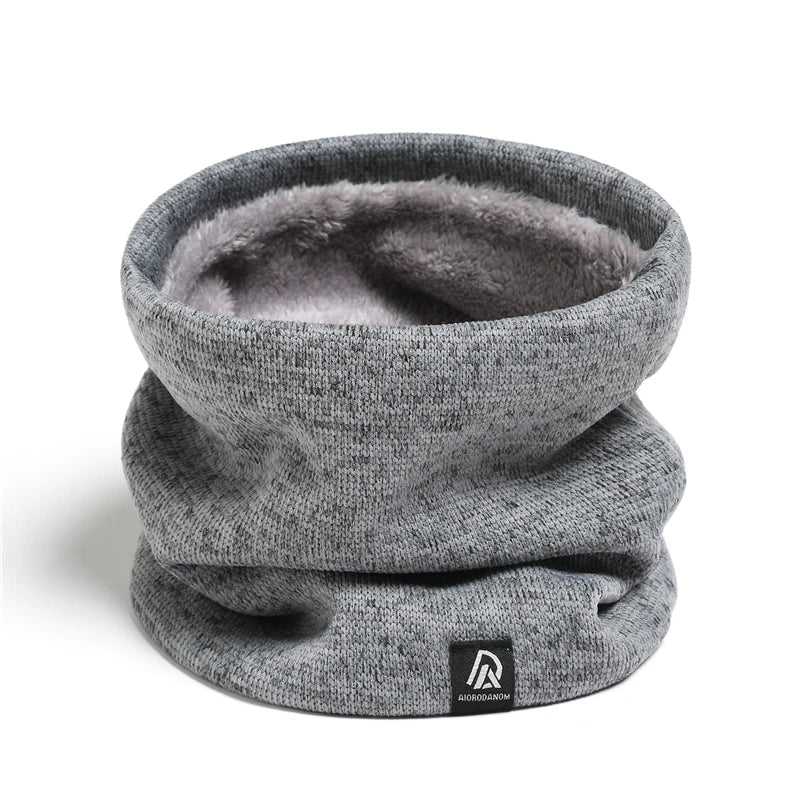 Ruicestai Winter Snood: Knitted Wool Fur Scarf Ring