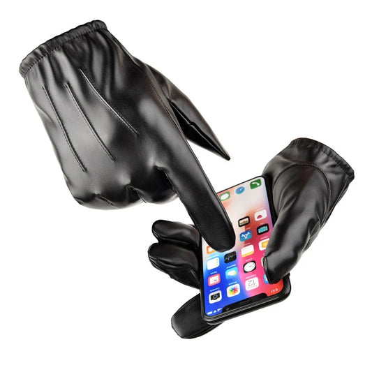 Chic Comfort: Leather Driving Gloves - Elegance and Warmth