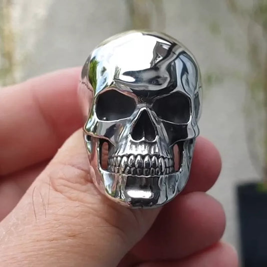 Biker Rings - Ghost Head Skull Rings for Men