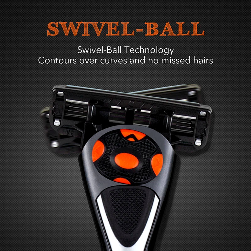 QShave Black Spider Razor with Trimmer - Precision Grooming at Your Fingertips