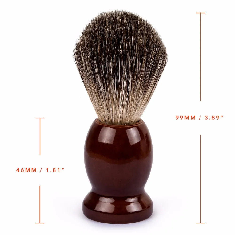 QShave Pure Badger Hair Shaving Brush - Enhance Your Shaving Ritual with Premium Quality