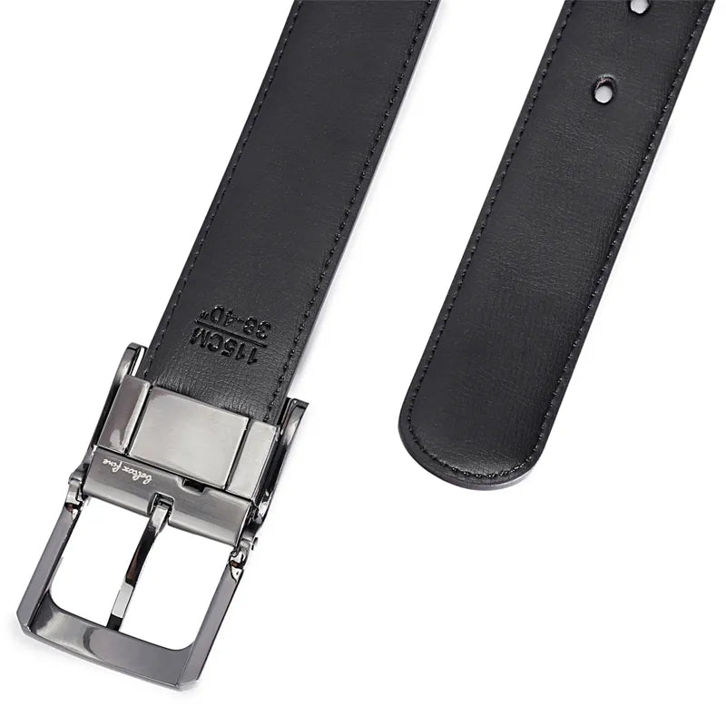 Beltox Fine Men's Reversible Leather Belt in Sizes Medium to 6XL