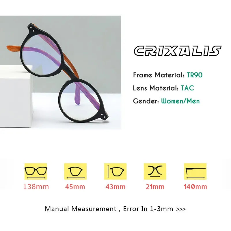 Crixalis Anti Blue Light Reading Glasses - TR90 Flexible Frame