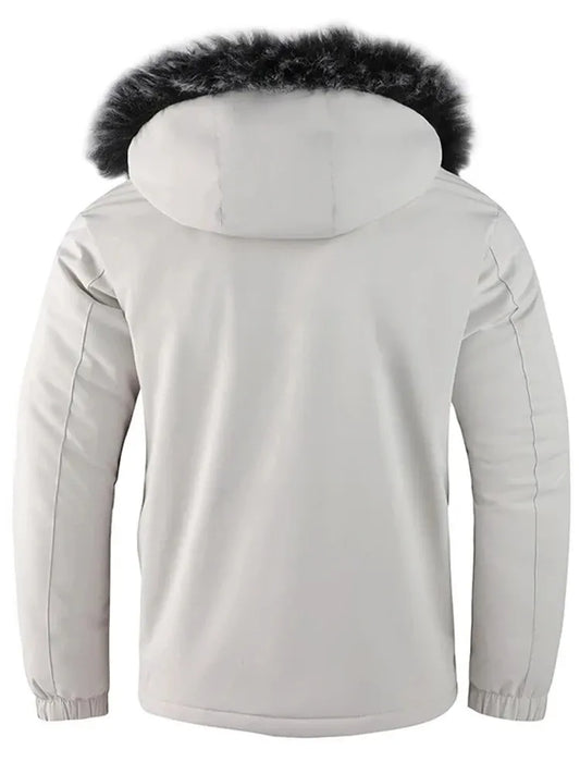Embrace Winter in Style: Versatile Padded Jacket for Men (Black or White)