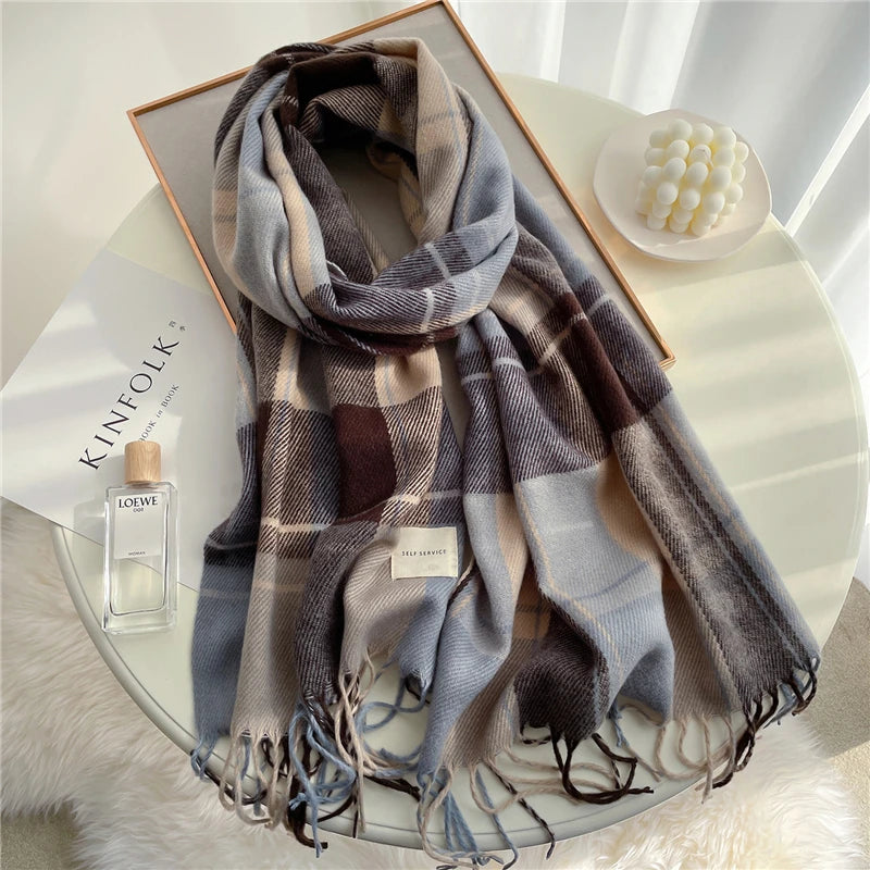 Luxuriously Warm Winter Wrap: The Ruicestai Cashmere Touch Scarf