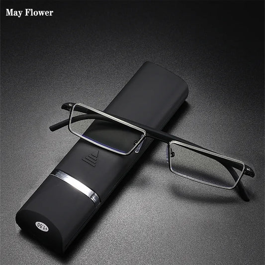 May Flower TR90 Blue Light Reading Glasses - Stylish Presbyopic Eyewear