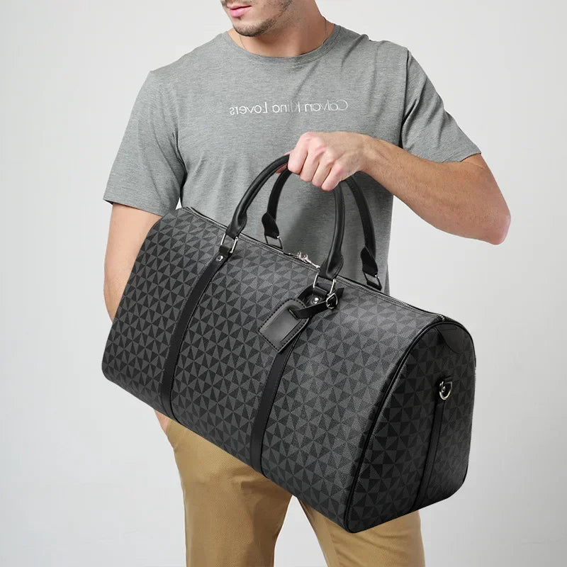 Fashion Travel Handbag for Men – Stylish Waterproof Leather Shoulder Bag
