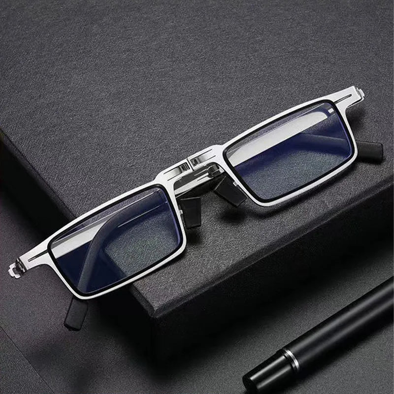 Jiansu Portable Smart Folding Reading Glasses - Blue Light Blocking Eyewear
