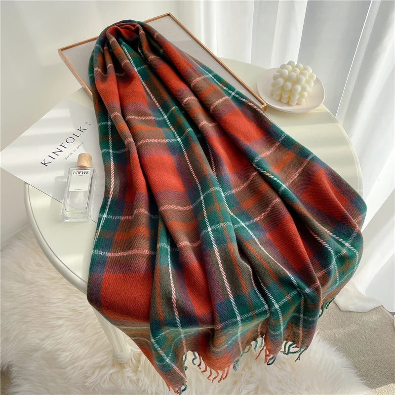 Luxuriously Warm Winter Wrap: The Ruicestai Cashmere Touch Scarf