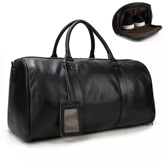 Newsbirds Maheu Leather Travel Bag: Vintage Elegance for Stylish Journeys
