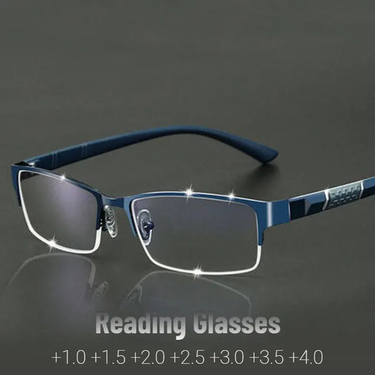 Sudole Metal Anti-Blue Light Reading Glasses - Stylish Options for Business and Leisure